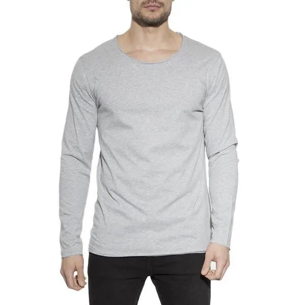 Bread & Boxers Relaxed Men's Underwear Long Sleeve | GREY