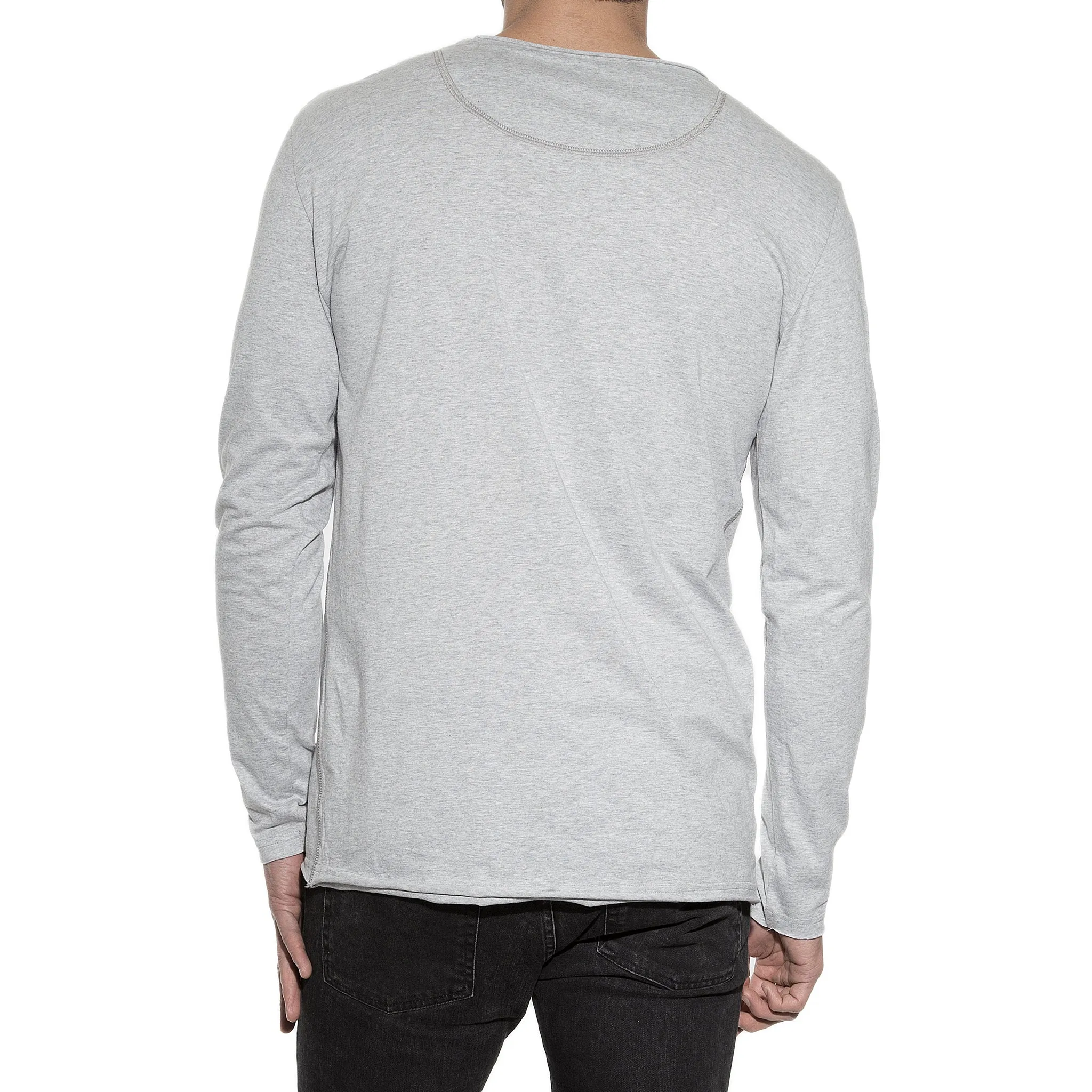Bread & Boxers Relaxed Men's Underwear Long Sleeve | GREY