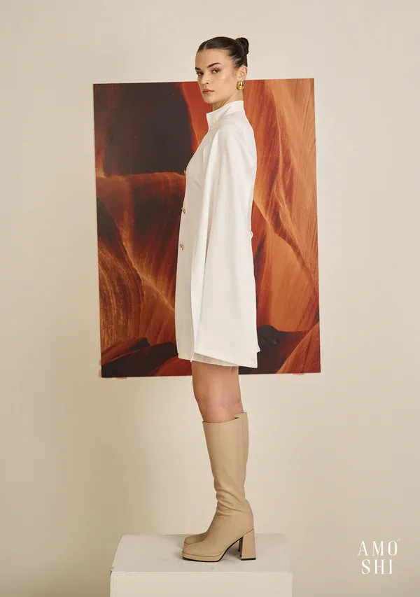 Classic Women's Cape Work Mini Dress