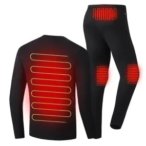 Electric Heated Underclothes Set for Men & Women Shirt   Trousers Velvet Lined Thermal Winter Clothing
