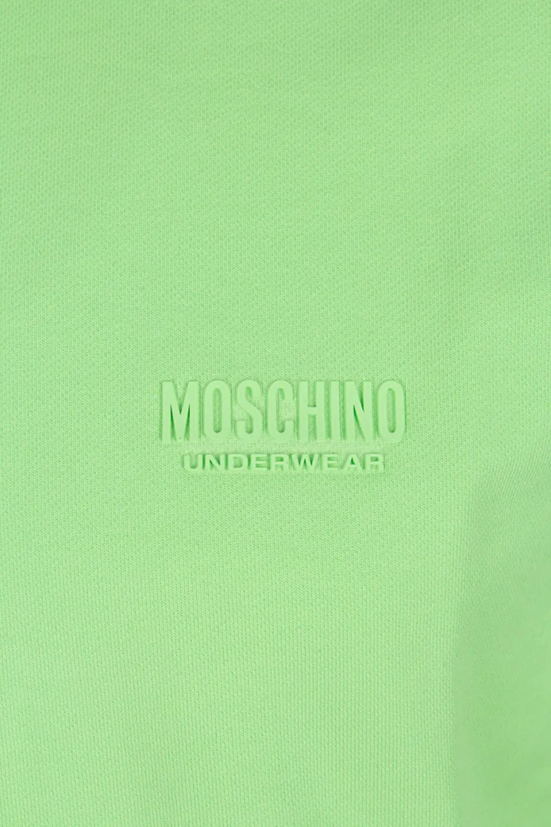 Moschino Underwear Logo Tape Green Sweatshirt