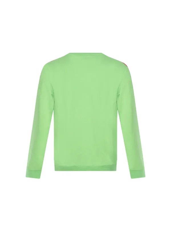 Moschino Underwear Logo Tape Green Sweatshirt