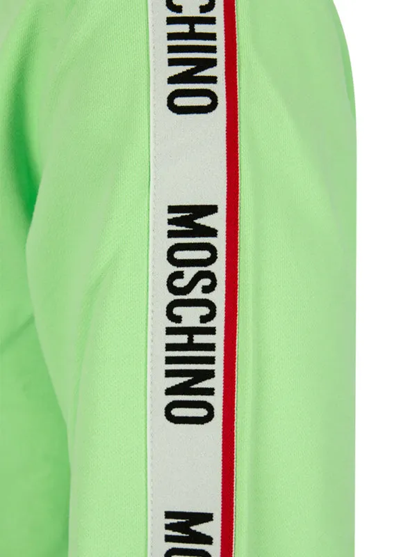 Moschino Underwear Logo Tape Green Sweatshirt