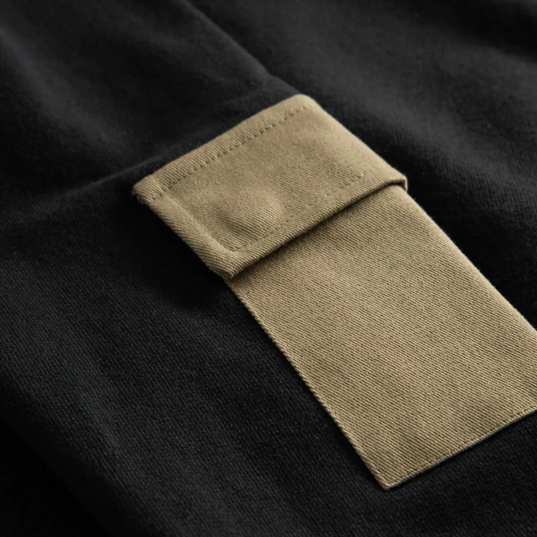Tactical Hybrid Sweatshirt Black/Olive