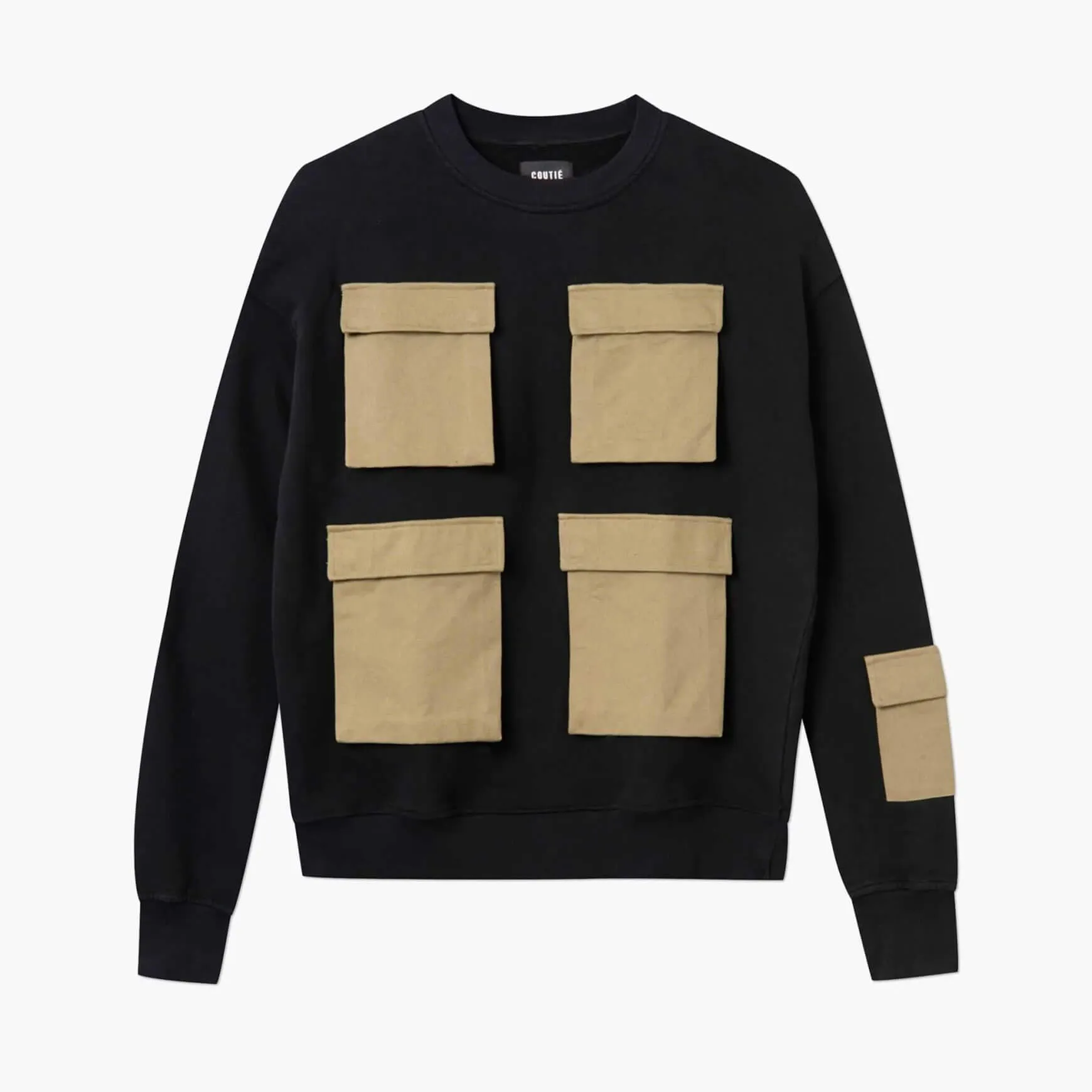Tactical Hybrid Sweatshirt Black/Olive